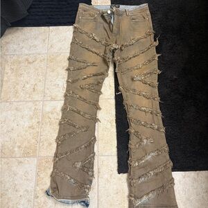 PerSeption Concept Tan Bootcut Jeans
